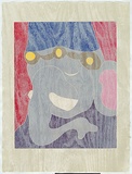 Artist: Harris, Brent. | Title: Ganesha I. | Date: 2004 | Technique: woodcut, printed in eight colours, from 17 blocks