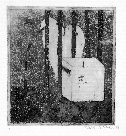 Artist: b'Moore, Mary.' | Title: b'not titled' | Date: 1973 | Technique: b'sugar-lift and aquatint printed in black ink, from one plate' | Copyright: b'\xc2\xa9 Mary Moore'