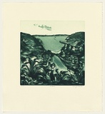 Artist: b'Shead, Garry.' | Title: b'Bundeena' | Date: 1991-94 | Technique: b'etching and aquatint, printed in green ink, from one plate' | Copyright: b'\xc2\xa9 Garry Shead'