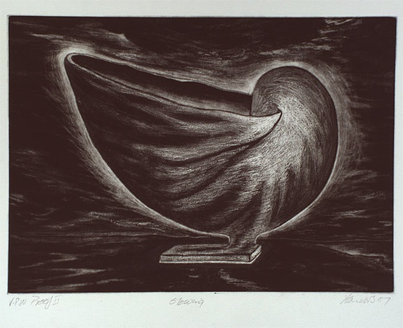 Artist: b'Connors, Anne.' | Title: b'Glowing' | Date: 1987 | Technique: b'etching, printed in black ink, from one plate'