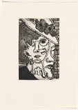 Artist: Connors, Sue. | Title: Oneself. | Date: 1992 | Technique: etching and aquatint, printed in black ink, from one plate
