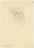 Artist: b'WALKER, Murray' | Title: b'A graceful nude' | Date: 1962 | Technique: b'drypoint, printed in black ink, from one plate'