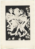 Artist: BOYD, Arthur | Title: Variant (with butterflies). | Date: 1973-74 | Technique: etching, printed in black ink, from one plate | Copyright: Reproduced with permission of Bundanon Trust