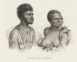 Title: bNaturels de l'Australie | Date: c.1840 | Technique: b'etching and engraving, printed in black ink, from one plate'