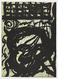 Artist: PARR, Mike | Title: Stick into eye, # 3 | Date: 1993 | Technique: etching and aquatint, printed in colour, from two plates