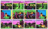 Title: Greetings from Wollongong postcards  - Version 2 (double) | Date: 1982 | Technique: screenprint, printed in colour, from five stencils [recto];
screenprint, printed in black ink, from one stencil [verso]