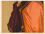 Artist: Wood., C. Dudley. | Title: (Queen's skirt) | Date: c.1950 | Technique: lithograph, printed in colour, from multiple stones [or plates]