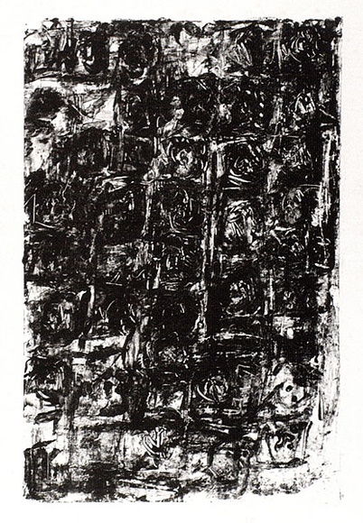 Artist: b'Halpern, Stacha.' | Title: b'not titled [Series of faces]' | Date: c.1963 | Technique: b'lithograph, printed in black ink, from one stone [or plate]'