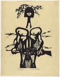 Title: b'Boy' | Date: 1967 | Technique: b'linocut, printed in black ink, from one block'
