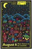 Title: Census 96- Aboriginal Remote Area | Date: 1996 | Technique: screenprint, printed colour, from seven stencils