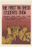 Artist: b'UNKNOWN' | Title: b'The first tin sheds students show.' | Date: 1979 | Technique: b'screenprint, printed in colour, from three stencils'