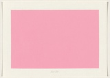 Title: not titled [pink] | Date: 2004 | Technique: screenprint, printed in acrylic paint, from one stencil