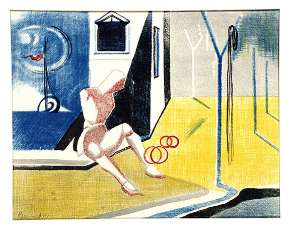 Artist: b'Berndt, Eileen.' | Title: b'The jetty.' | Date: (1957) | Technique: b'lithograph, printed in colour, from multiple stones [or plates]'