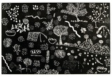 Artist: Petyarre, Jessie. | Title: not titled [No.62] | Date: 1990 | Technique: woodcut, printed in black ink, from one block