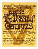 Artist: b'PHILLIPS, Peter' | Title: bElgar's The dream of Gerontius...Opera House Concert Hall | Date: 1976 | Technique: b'screenprint, printed in colour, from two stencils'