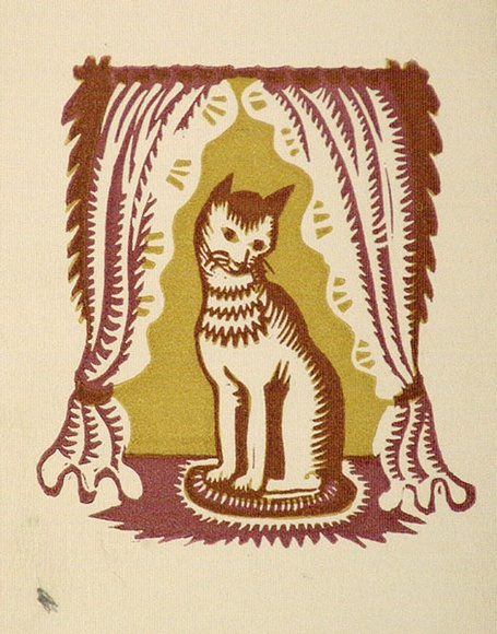 Artist: b'OGILVIE, Helen' | Title: b'Greeting card: Christmas' | Technique: b'linocut, printed in colour, from multiple blocks'