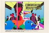 Artist: b'Morrow, David.' | Title: b'Community reflections.' | Date: 1981 | Technique: b'screenprint, printed in colour, from five stencils'