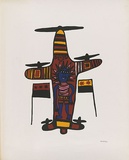 Artist: b'Kauage, Mathias.' | Title: b'Independence plane.' | Date: 1977 | Technique: b'screenprint, printed in colour, from five stencils' | Copyright: b'\xc2\xa9 approved by Elisabeth Kauage'