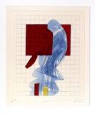 Artist: b'BALDESSIN, George' | Title: b'Caged bird.' | Date: 1967 | Technique: b'colour etching and aquatint'