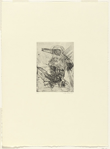 Artist: b'PARR, Mike' | Title: b'Organon I' | Date: 1987 | Technique: b'etching, printed in black ink, from one plate'