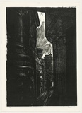 Artist: AMOR, Rick | Title: Passage. | Date: 1993 | Technique: woodcut, printed in black ink, from two blocks