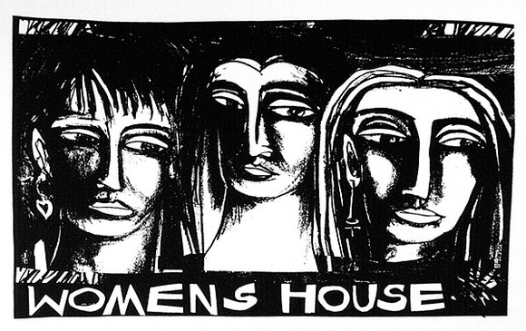 Artist: b'ACCESS 2' | Title: bWomen's House | Date: 1990 | Technique: b'screenprint, printed in black ink, from one stencil'