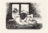Artist: b'UNSWORTH, Ken' | Title: b'Villa des vergesseurs III' | Date: 1987 | Technique: b'transfer-lithograph, printed in black ink, from one stone'