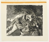 Artist: BOYD, Arthur | Title: Entombment. | Date: (1962-63) | Technique: etching and aquatint, printed in black ink, from one plate | Copyright: Reproduced with permission of Bundanon Trust