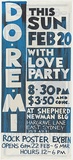 Artist: b'MERD INTERNATIONAL' | Title: b'Poster: Do-Re-Mi with love party Sun Feb 20' | Date: 1984 | Technique: b'screenprint'