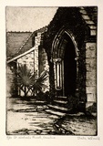 Artist: b'McDonald, Sheila.' | Title: bSaint Michael's Church, Vaucluse | Date: c.1932 | Technique: b'etching, aquatint printed with plate-tone'