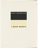 Artist: Burgess, Peter. | Title: piet mondrian: i paint modern. | Date: 2001 | Technique: computer generated inkjet prints, printed in colour, from digital file