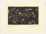 Artist: b'Leti, Bruno.' | Title: b'Remnants' | Date: 1987 | Technique: b'etching, printed in colour, from multiple plates'