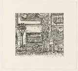 Artist: Senbergs, Jan. | Title: Section interior | Date: 1992 | Technique: etching, printed in black ink, from one plate | Copyright: © Jan Senbergs