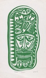 Artist: b'Lasisi, David.' | Title: b'Taumirmir' | Date: 1976 | Technique: b'screenprint, printed in green ink, from one stencil'