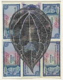 Artist: b'HALL, Fiona' | Title: b'Piper betel- Betel vine (Malaysian currency)' | Date: 2000 - 2002 | Technique: b'gouache' | Copyright: b'\xc2\xa9 Fiona Hall'