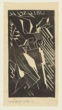 Artist: Walker, Ralph Trafford. | Title: (Man with a jack hammer II) | Date: 1937 | Technique: linocut, printed in black ink, from one block