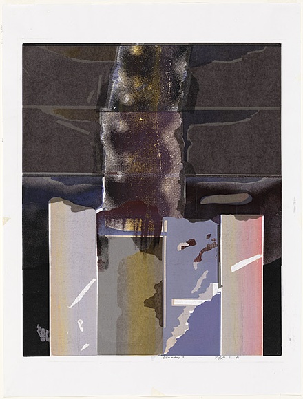 Artist: b'Senbergs, Jan.' | Title: b'Observatory II.' | Date: 1968 | Technique: b'screenprint, printed in colour, from multiple stencils' | Copyright: b'\xc2\xa9 Jan Senbergs. Licensed by VISCOPY, Australia'