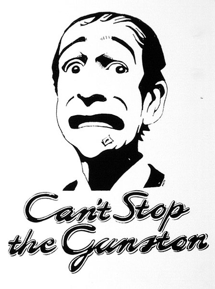 Artist: b'MAWSON, Matt' | Title: bCan't stop the Gunston | Date: c.1979 | Technique: b'screenprint'