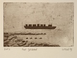 Artist: b'Hall, Wayne.' | Title: b'Point Gellibrand' | Date: 1993 | Technique: b'etching, printed in sepia ink, from one plate'