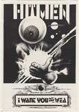 Artist: b'UNKNOWN' | Title: b'Hitmen, I want you' | Date: 1980 | Technique: b'offset-lithograph, printed in black ink, from one plate'