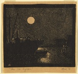 Artist: Read, Arthur Evan. | Title: The old lighter | Date: 1933 | Technique: linocut, printed in black ink, from one block