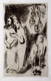 Artist: b'Barwell, Jennifer.' | Title: b'(The kiss of Judas).' | Date: c.1954 | Technique: b'drypoint printed in brown ink from one  plate'