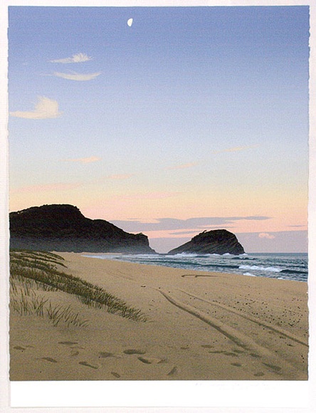 Artist: b'Rose, David.' | Title: b'Evening from Sand Bar' | Date: 1989 | Technique: b'screenprint, printed in colour, from multiple stencils'