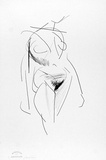 Artist: b'Powditch, Peter.' | Title: b'not titled [standing feamale nude]' | Date: c.1972 | Technique: b'lithograph, printed in black ink, from one plate'