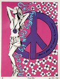 Artist: ACCESS 2 | Title: Peace Baby | Date: 1990 | Technique: screenprint, printed in pink, blue and black ink, from three stencils