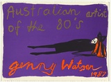 Artist: b'Watson, Jenny.' | Title: bAustralian artist of the 80's | Date: 1987 | Technique: b'offset-lithograph, printed in colour, from four stones' | Copyright: b'\xc2\xa9 Jenny Watson. Licensed by VISCOPY, Australia, 2008.'