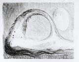 Artist: BOYD, Arthur | Title: St Francis lying down in the wilderness. | Date: (1965) | Technique: lithograph, printed in black ink, from one plate | Copyright: Reproduced with permission of Bundanon Trust