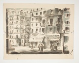 Artist: b'Courier, Jack.' | Title: b'Rue St. Jacques Paris.' | Technique: b'lithograph, printed in black ink, from one stone [or plate]'