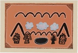 Artist: b'THOMAS, Lorna' | Title: b'Ant bed dreaming - Lagoowany country' | Date: 1996 | Technique: b'lithograph, printed in colour, from multiple stones'