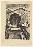 Title: The hill | Date: 1956 | Technique: lithograph, printed in black ink, from one stone